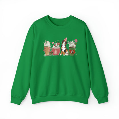 Australian Shepherd Dog Latte Christmas Sweatshirt