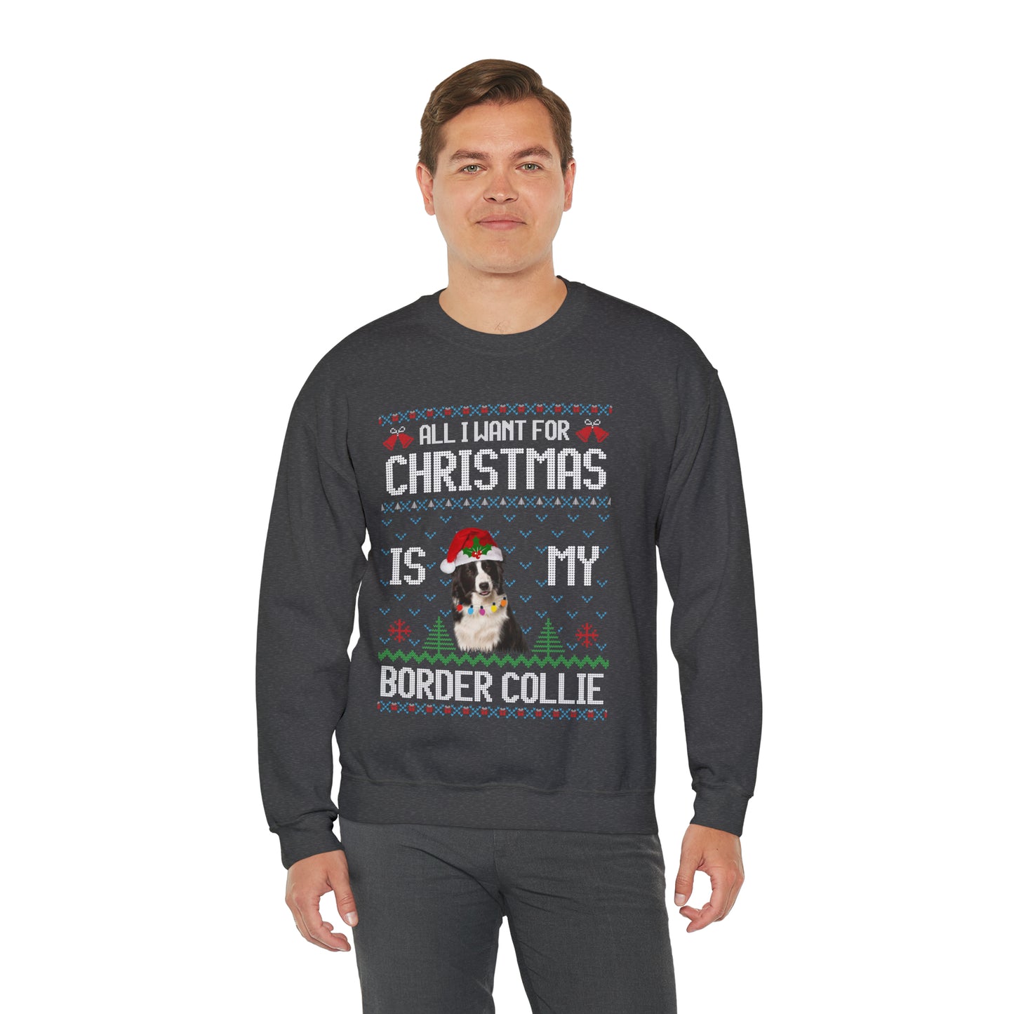 All I Want For Christmas is My Border Collie Dog Ugly Sweater Sweatshirt