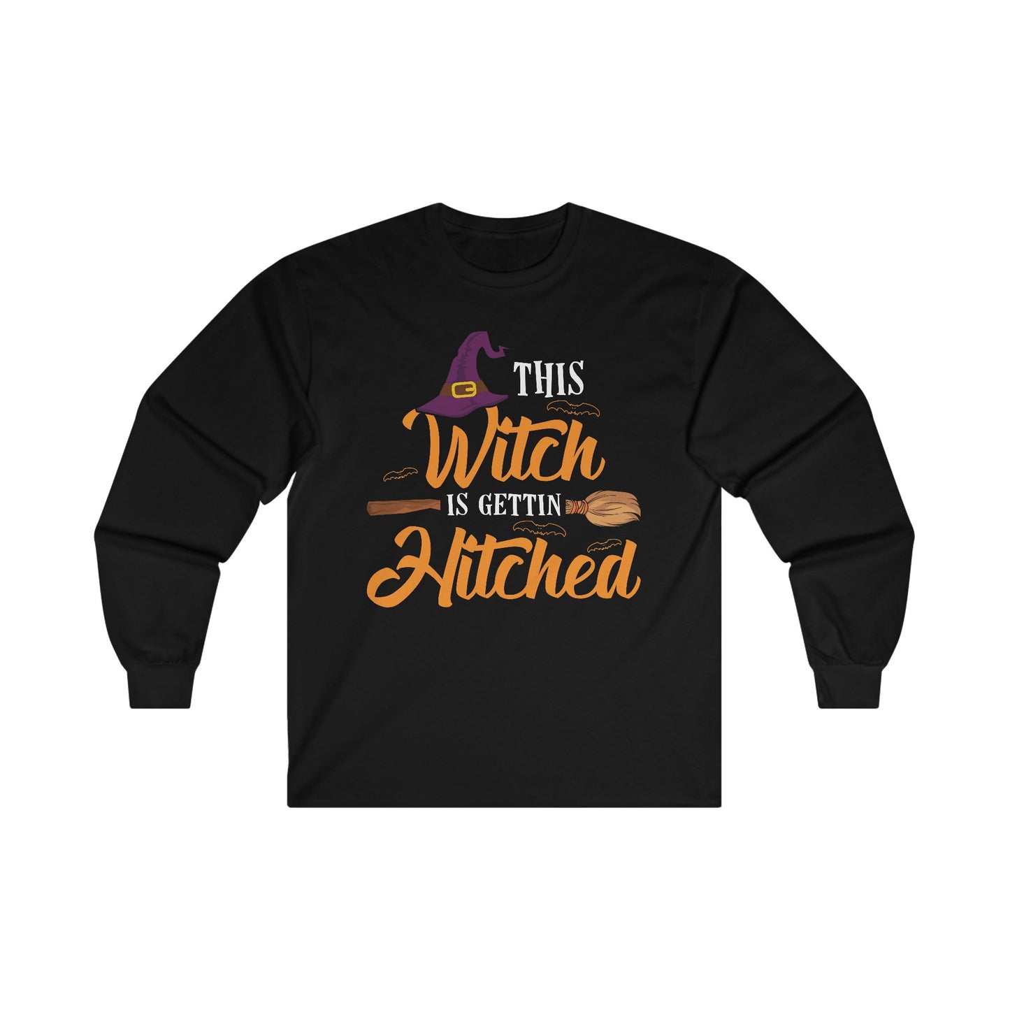 This Witch Is Getting Hitched Wedding Halloween Long Sleeve Tee