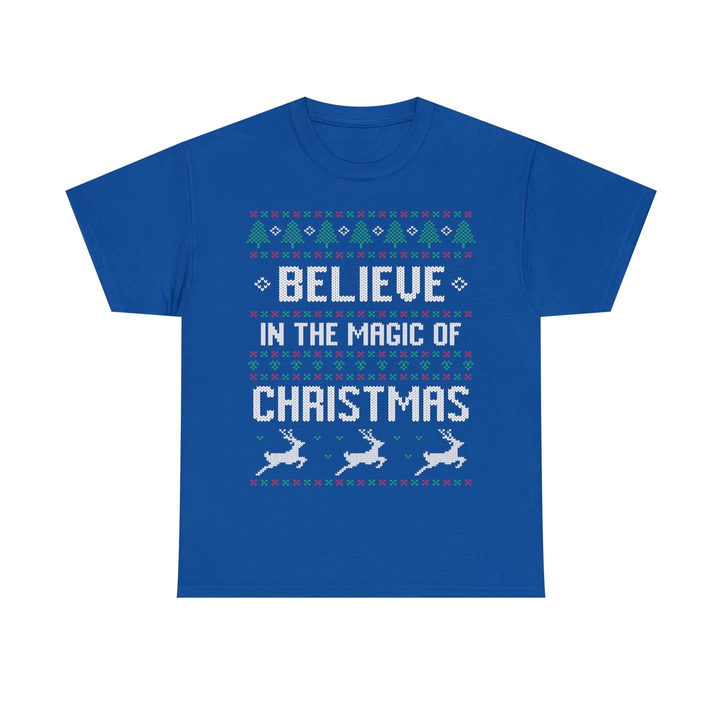 Believe in the Magic of Christmas Ugly Sweater Short Sleeve Tee