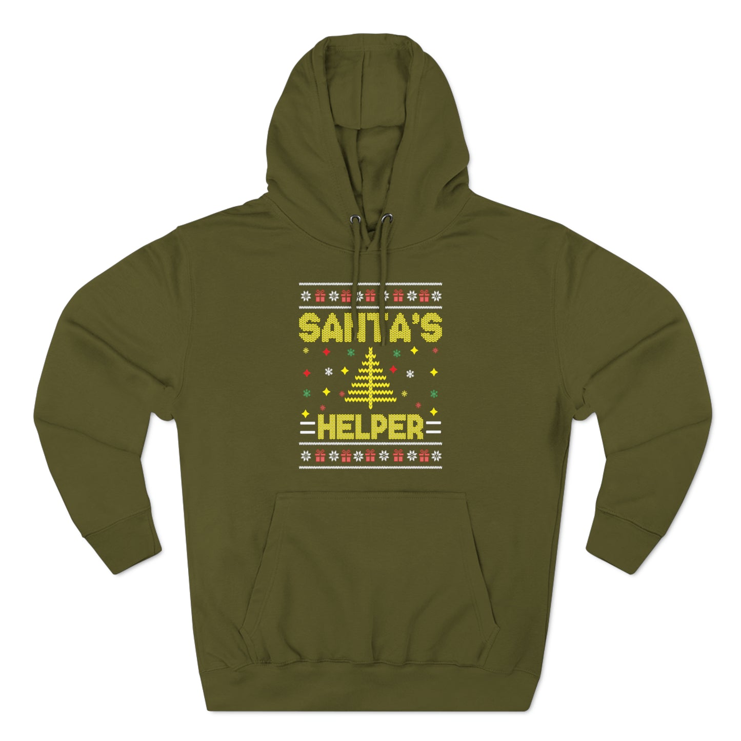 Santa's Helper Christmas Ugly Sweater Pullover Hoodie