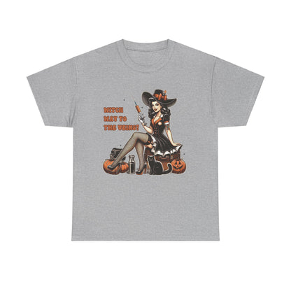 Phlebotomist Halloween Shirt Witch Way To The Veins T-Shirt