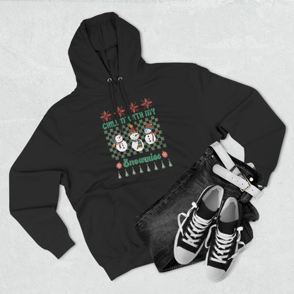 Chillin' With My Snowmies Snowmen Ugly Sweater Pullover Hoodie