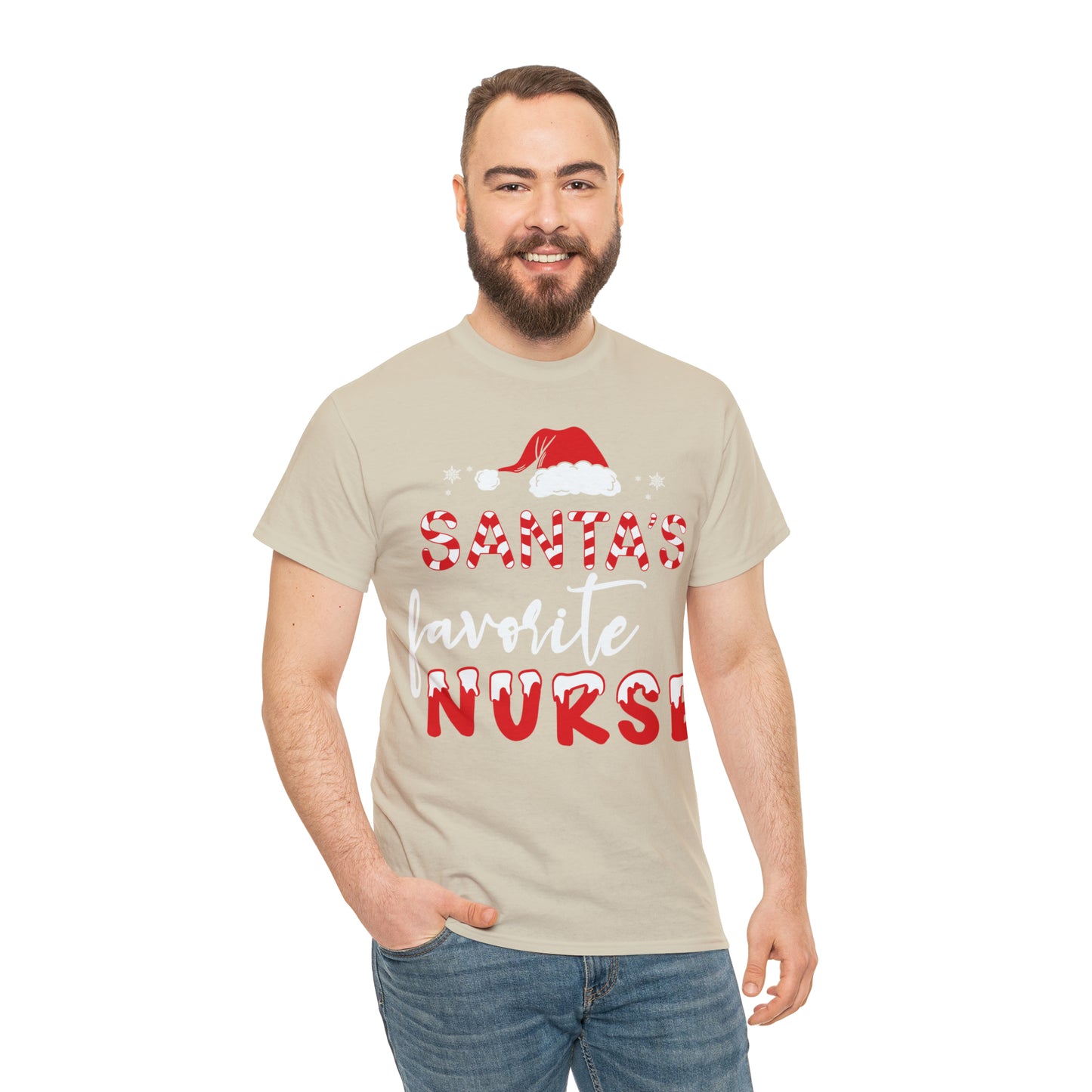 Santa's favorite Nurse Short Sleeve Tee