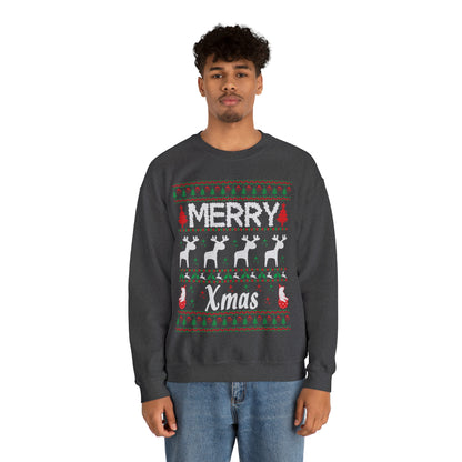 Merry Xmas Raindeers Christmas Ugly Sweater Sweatshirt