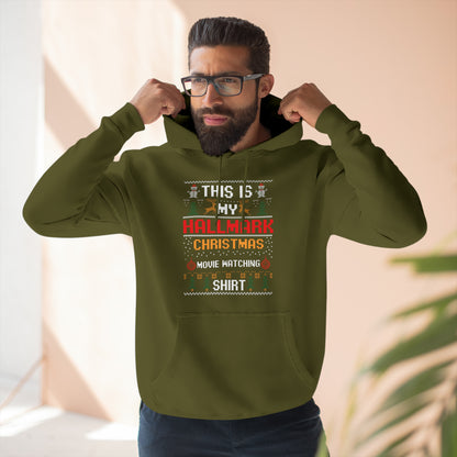 This is My Hallmark Christmas Movie Watching Shirt Ugly Sweater Pullover Hoodie
