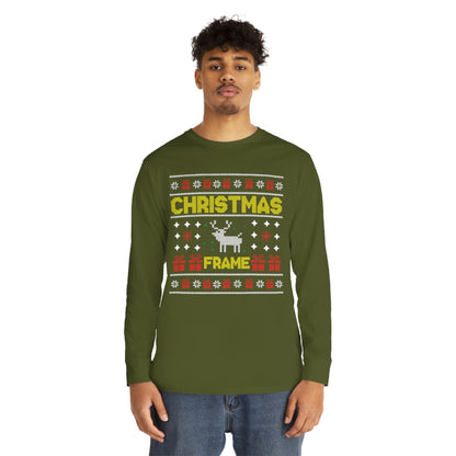 Christmas Frame Ugly Sweater Long Sleeve T-shirt