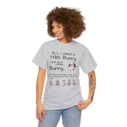 All The Bunnies Rabbit lover Unisex Heavy Cotton Tee