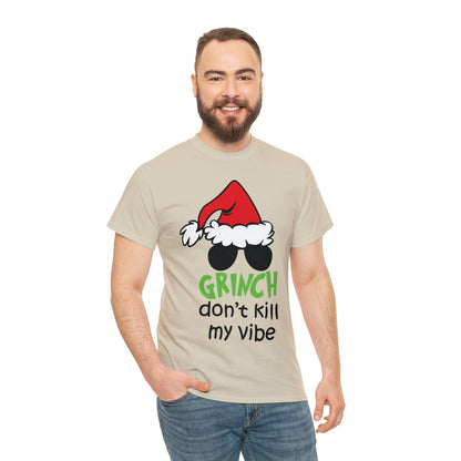 Grinch Don't Kill My Vibe Christmas Short Sleeve Tee