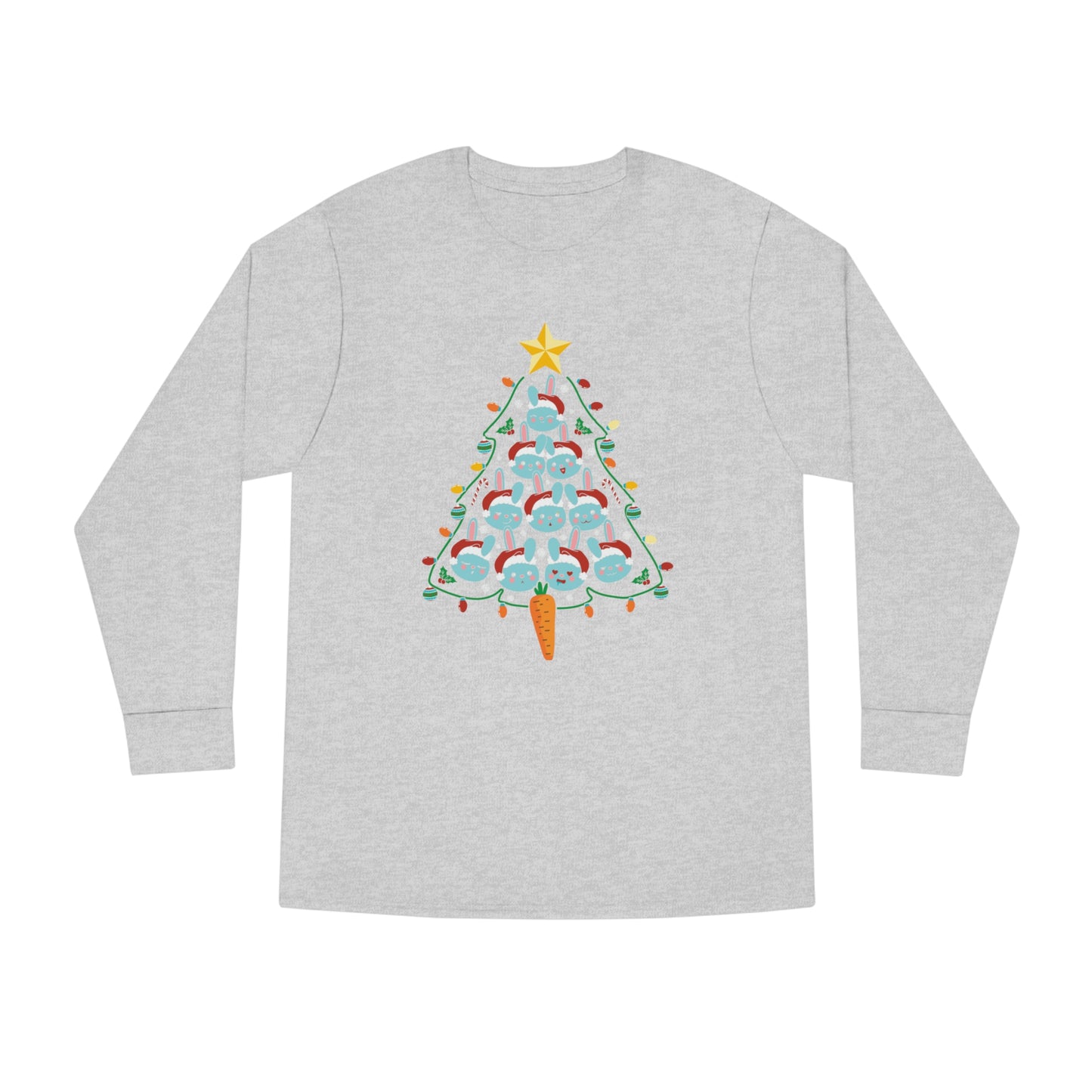 Rabbit Christmas Tree Christmas Long Sleeve T-Shirt