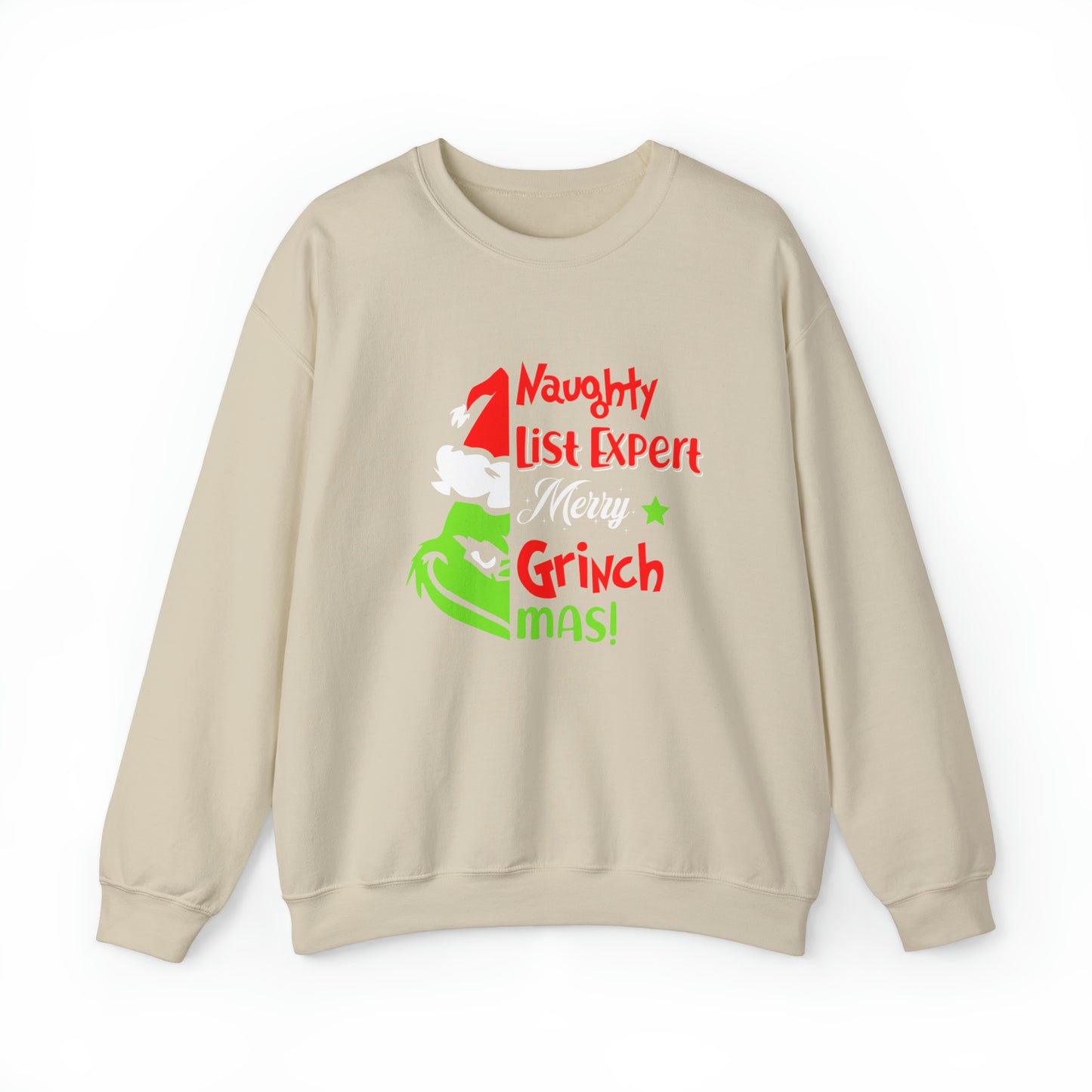 Naughty List Expert Grinch Christmas Sweatshirt