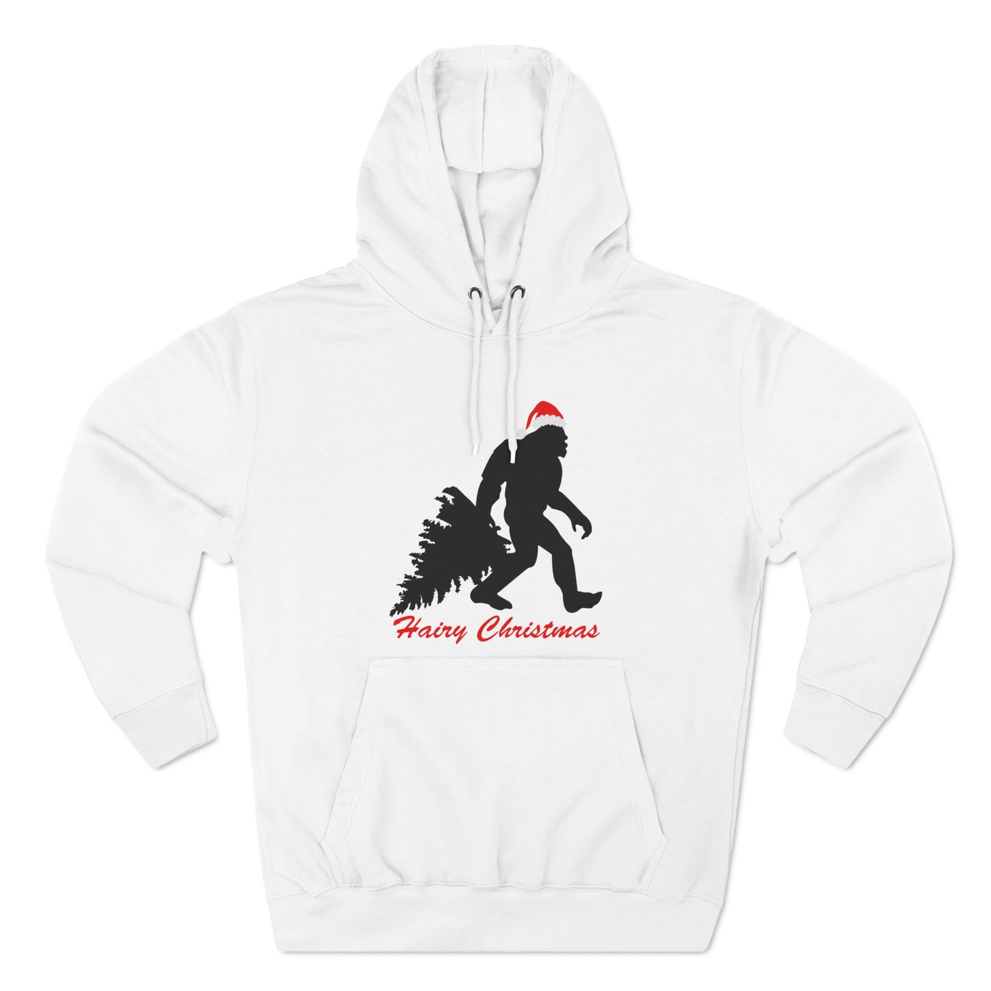 Sasquatch Big Foot Hairy Christmas Pullover Hoodie