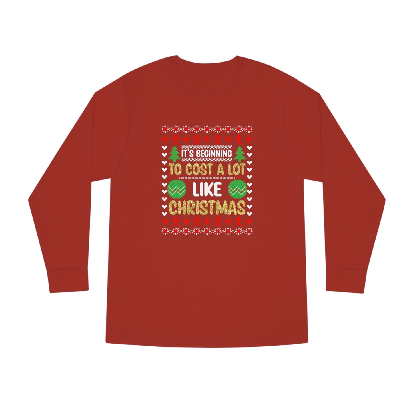 It's Beginning To Cost a Lot Like Christmas Ugly Sweater Long Sleeve T-shirt