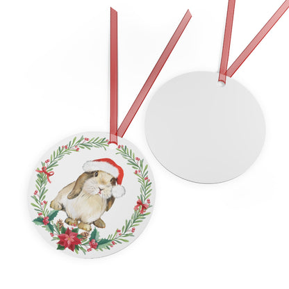 Lop Rabbit with Santa Hat Ornament