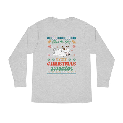 Miniature Poodle This is My Ugly Christmas Sweater Long Sleeve Tee