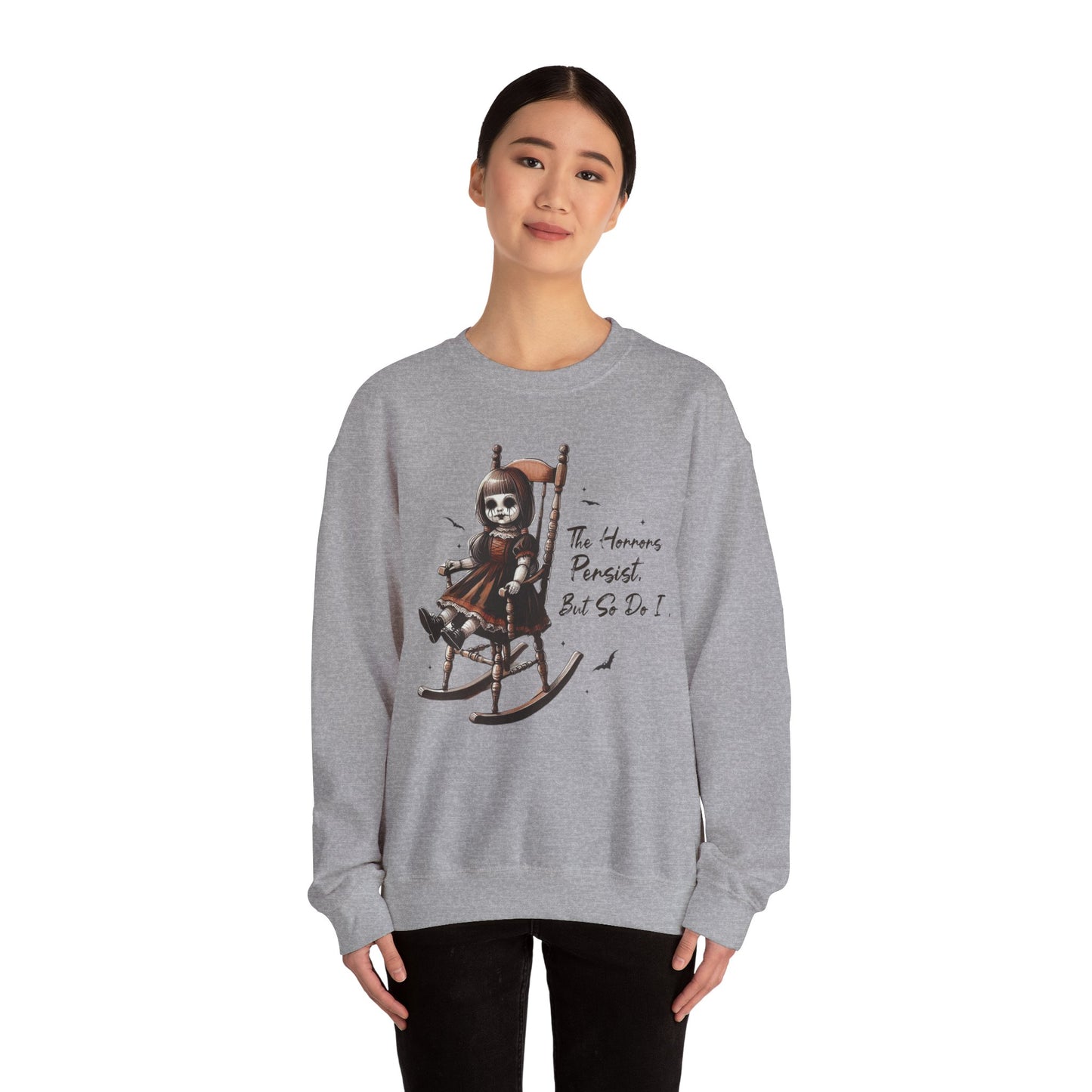Horrors Persist But So Do I Annabelle Doll Sweatshirt