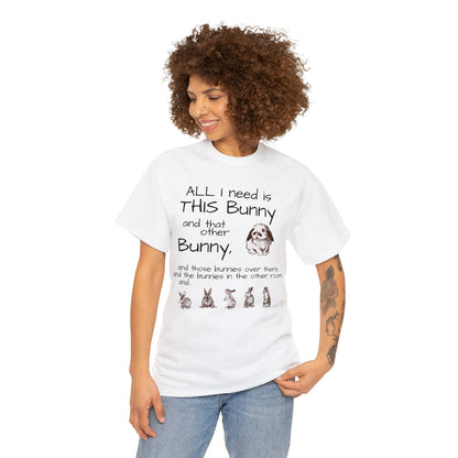 All The Bunnies Rabbit lover Unisex Heavy Cotton Tee