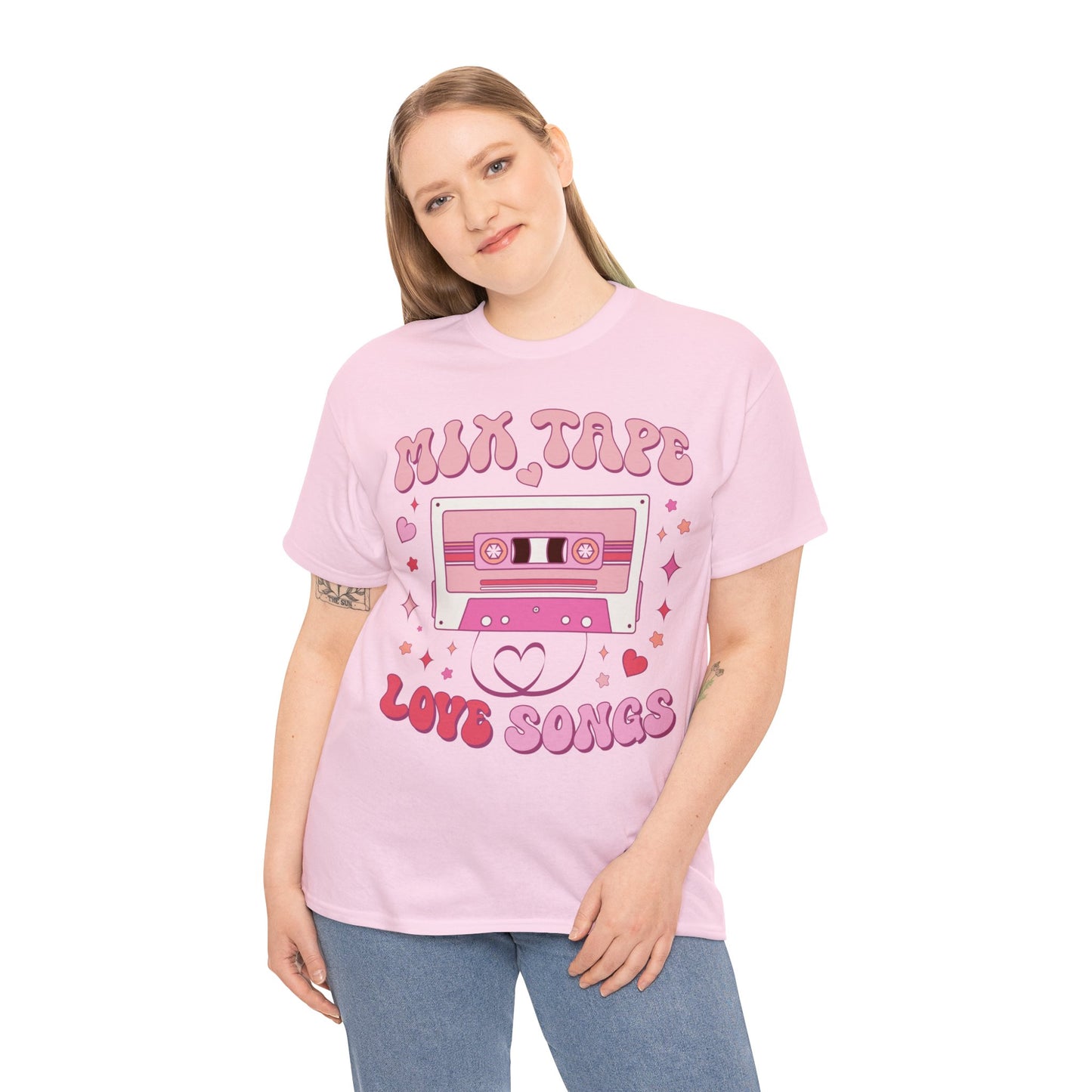 Mix Tape Love Songs Valentine Short Sleeve Tee