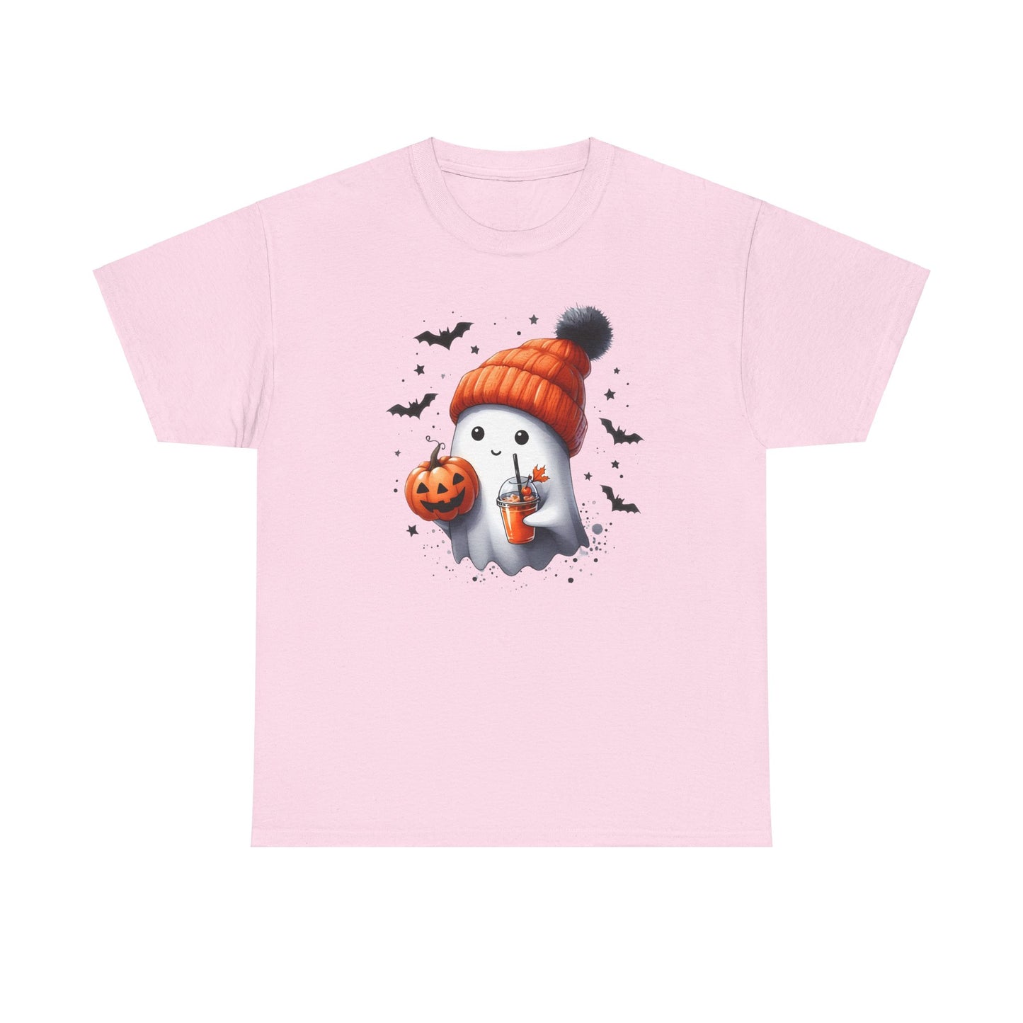 Cute Ghost Halloween Shirt Ghost With Hat Pumpkin Juice T-Shirt