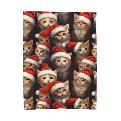 Cats in Santa Hats Blanket