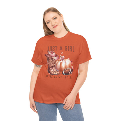 Country Just a Girl Who Loves Fall T-Shirt