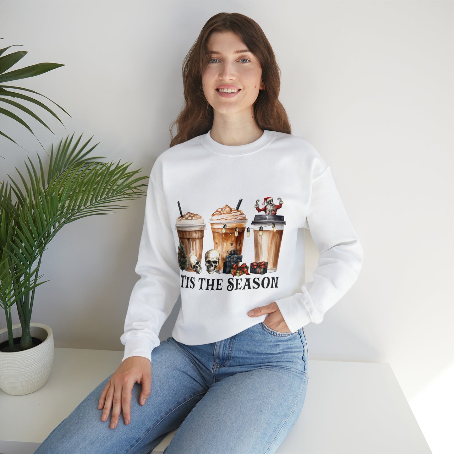 Skeleton Latte Christmas Sweatshirt