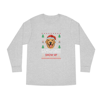 It's Not a Party Until a Few Wieners Show Up Ugly Christmas Sweater Long Sleeve T-shirt