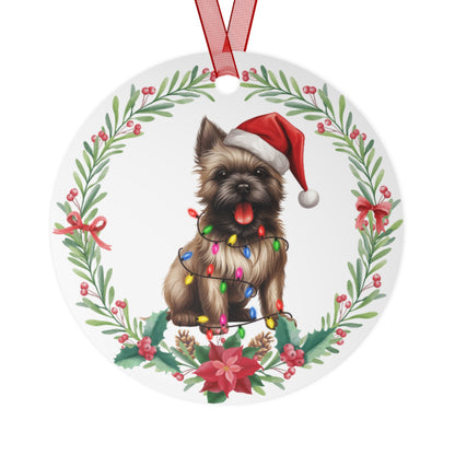 Cairn Terrier Dog in Lights Ornament