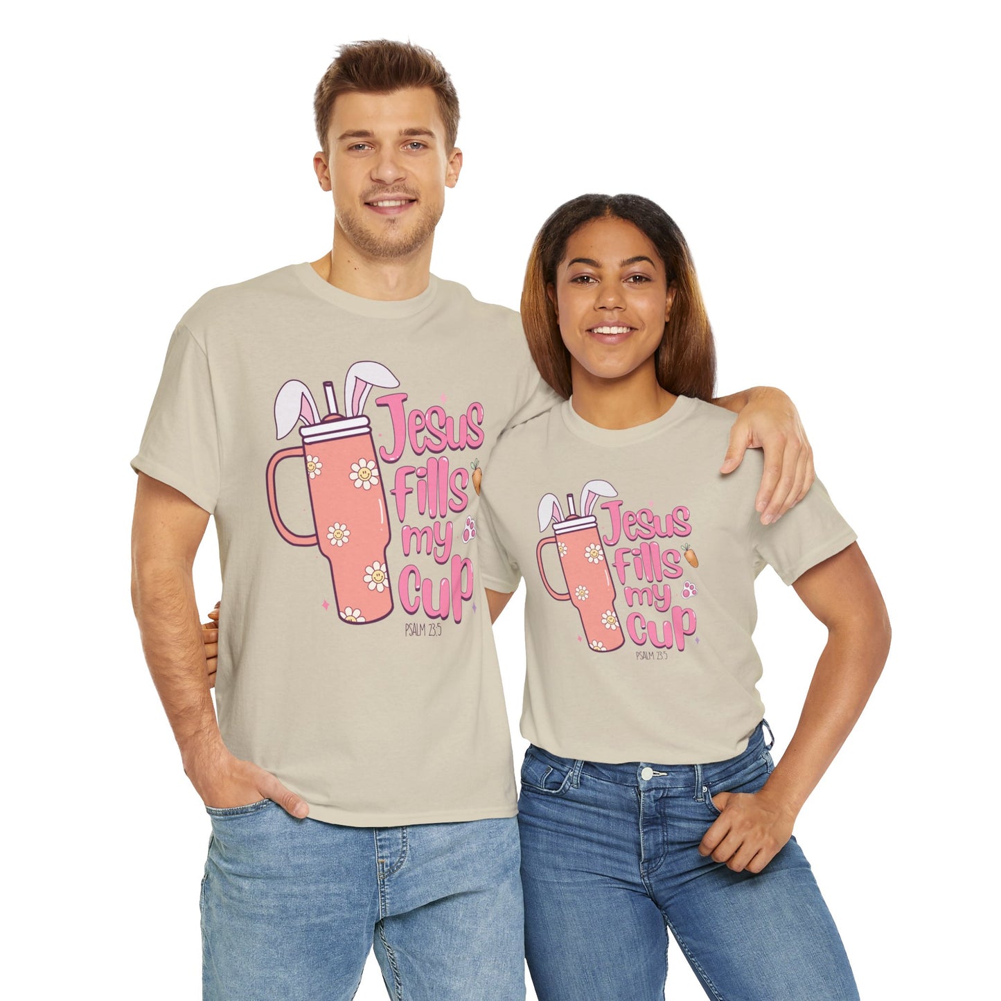 Jesus Fills My Cup Easter Short Sleeve Tee