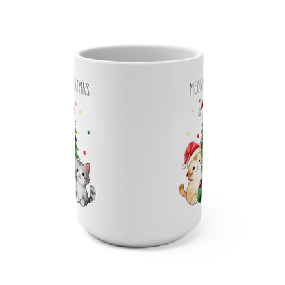 Meowy Catmas Mug 15oz