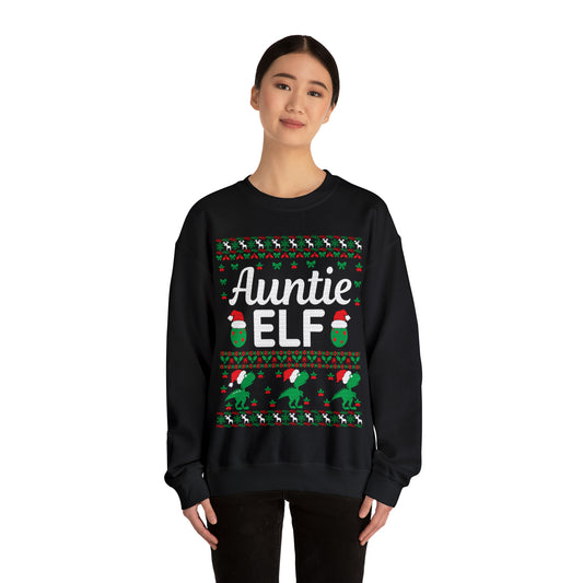 Auntie Elf Christmas Ugly Sweater Sweatshirt