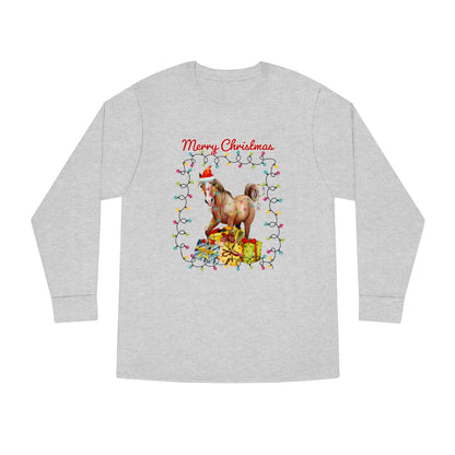 Merry Christmas Horse Christmas Long Sleeve Tee