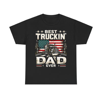 Best Truckin' Dad Ever Short Sleeve Tee