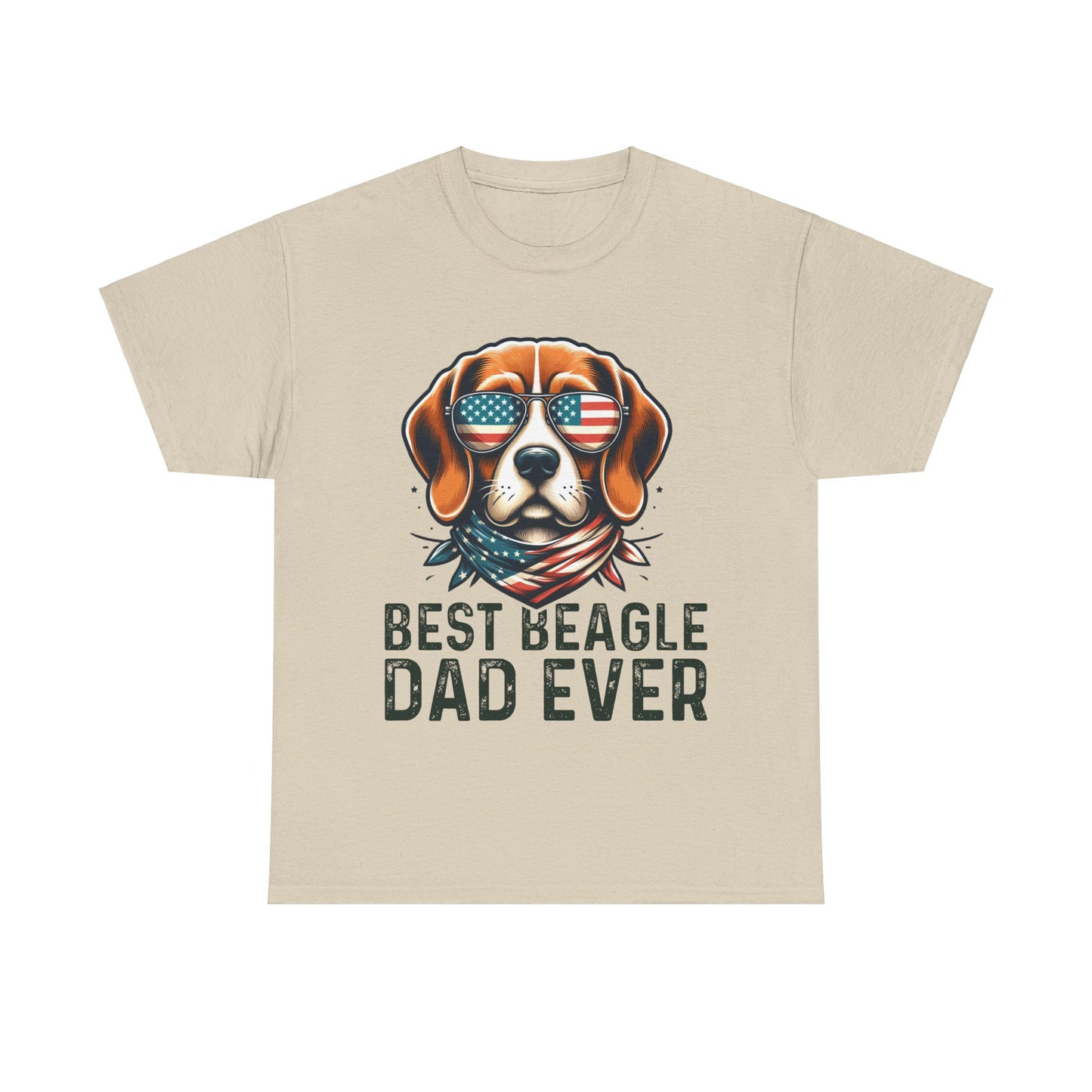 Best Beagle Dad Ever Short Sleeve Tee