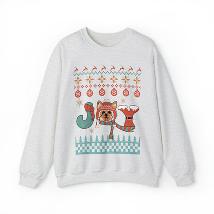 Joy Yorkshire Terrier Yorkie Dog Christmas Ugly Sweater Sweatshirt