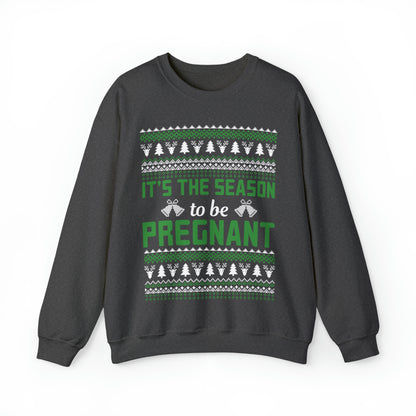 It's the Season To Be Pregnant Christmas Ugly Sweater Sweatshirt