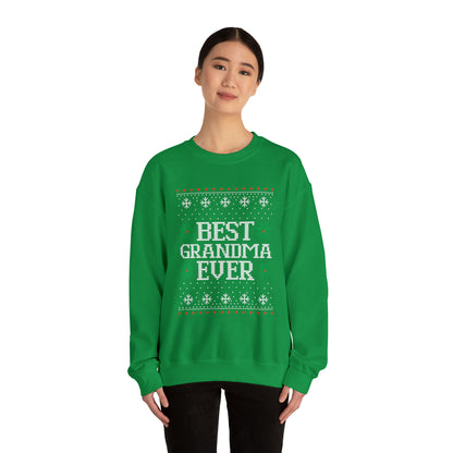 Best Grandma Ever Christmas Ugly Sweater Sweatshirt