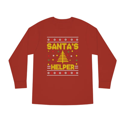 Santa's Helper Christmas Ugly Sweater Long Sleeve T-shirt