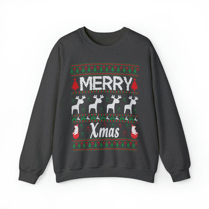 Merry Xmas Raindeers Christmas Ugly Sweater Sweatshirt