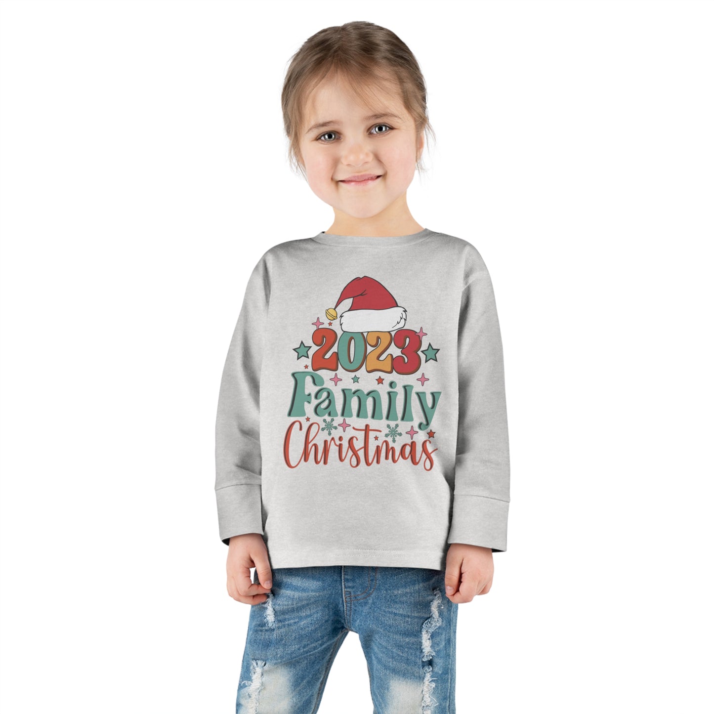 Family Christmas 2023 Toddler Long Sleeve Tee