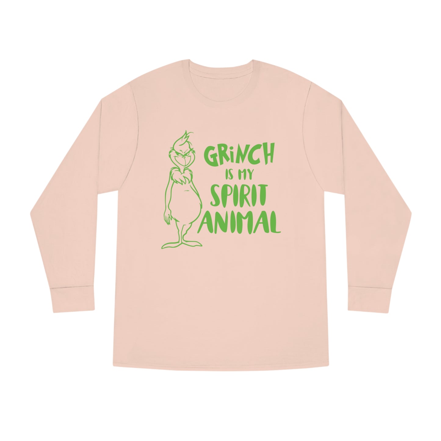 Grinch is My Spirit Animal Christmas Long Sleeve T-Shirt