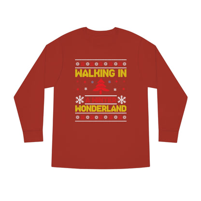 Walking in a Winter Wonderland Christmas Ugly Sweater Long Sleeve T-shirt