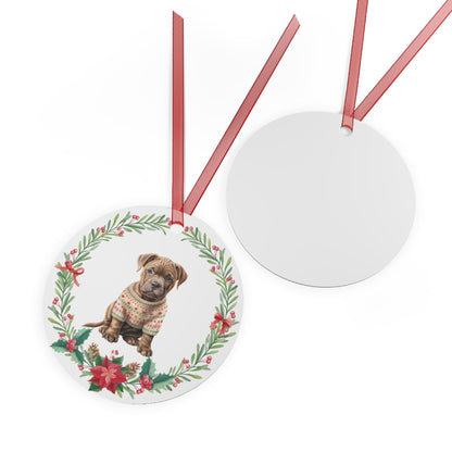 Staffordshire Bull Terrier Dog in Sweater Ornament