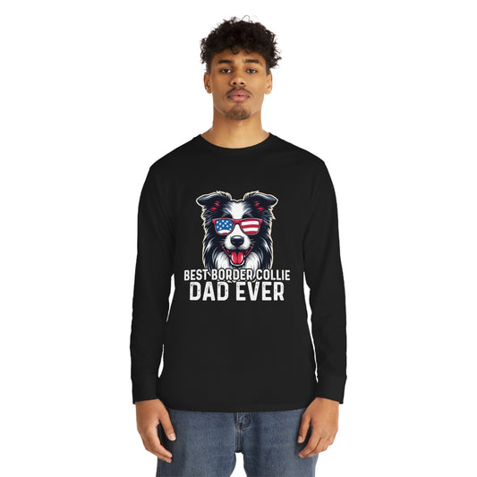 Best Border Collie Dad Ever Long Sleeve T-shirt