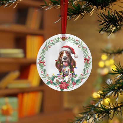 Basset Hound Dog in Lights Ornament