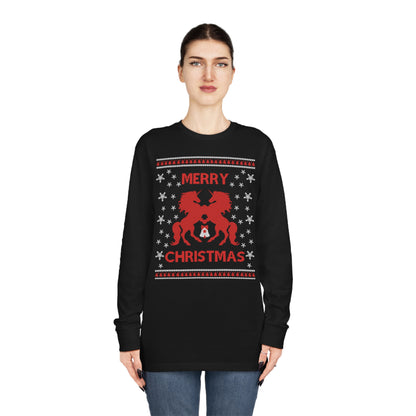 Merry Christmas Horses Christmas Ugly Sweater Long Sleeve Tee
