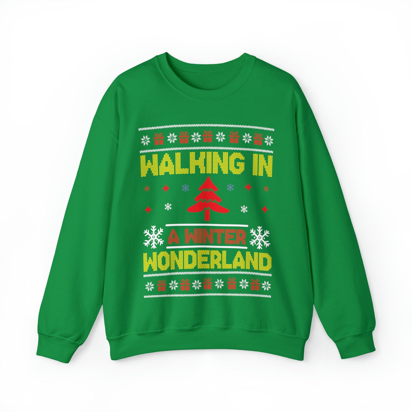 Walking in a Winter Wonderland Christmas Ugly Sweater Sweatshirt