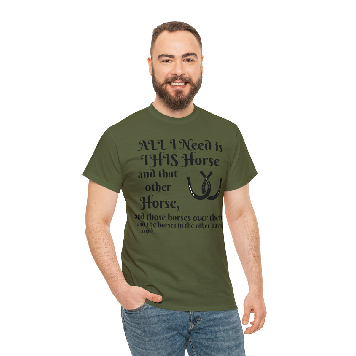 All the horses shirt Unisex Heavy Cotton Tee