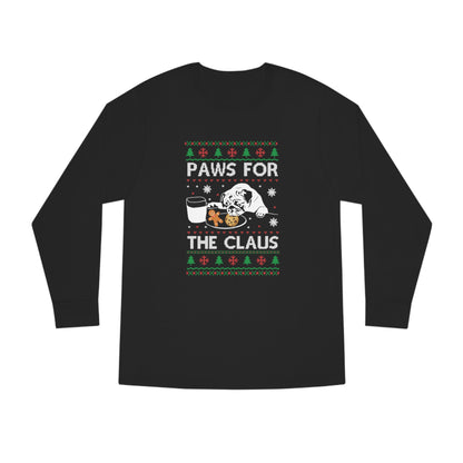 Paws for the Claus Christmas Ugly Sweater Long Sleeve Tee