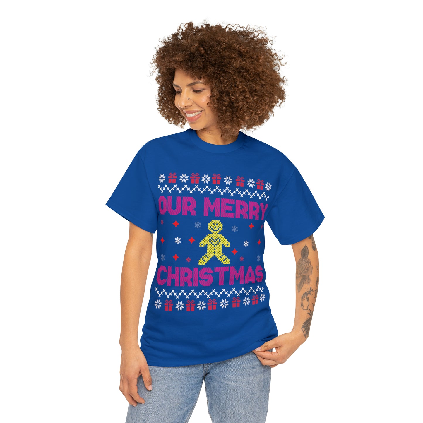 Our Merry Christmas Ugly Sweater Short Sleeve Tee